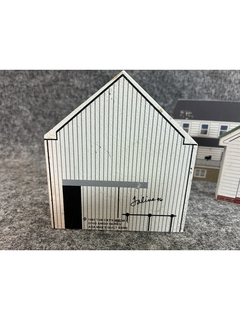 The Cat's Meow Ohio Amish Series Wooden Buildings Set of 4